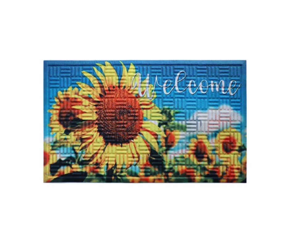 Non-Slippery Doormat for Home/Living/Bathroom/Office/Entrance Rubber Door Floor Mat RUBBER DIGITAL PRINTED MAT