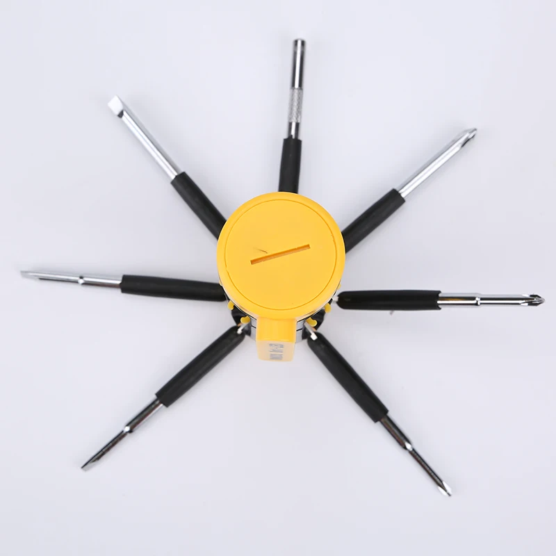 
8In1 Multi-Purpose Screwdrivers set Phillips Hexagon Screwdriver Bit Security Bit Set with flashlight 