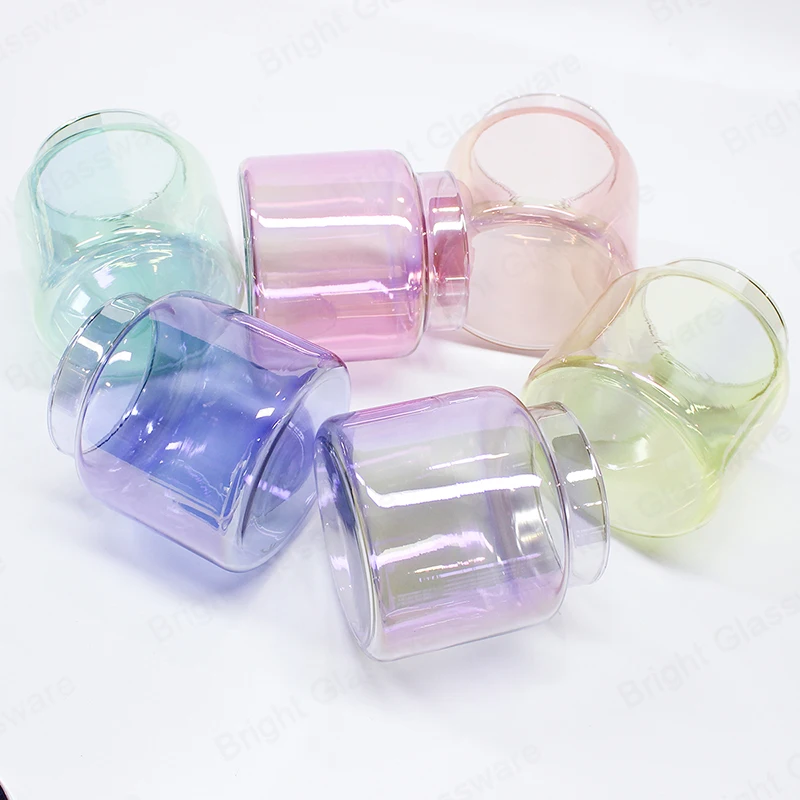 Unique Black White Frosted Custom Factory Bottom Round Shape Festival Decoration Logo Candle Jar Luxury