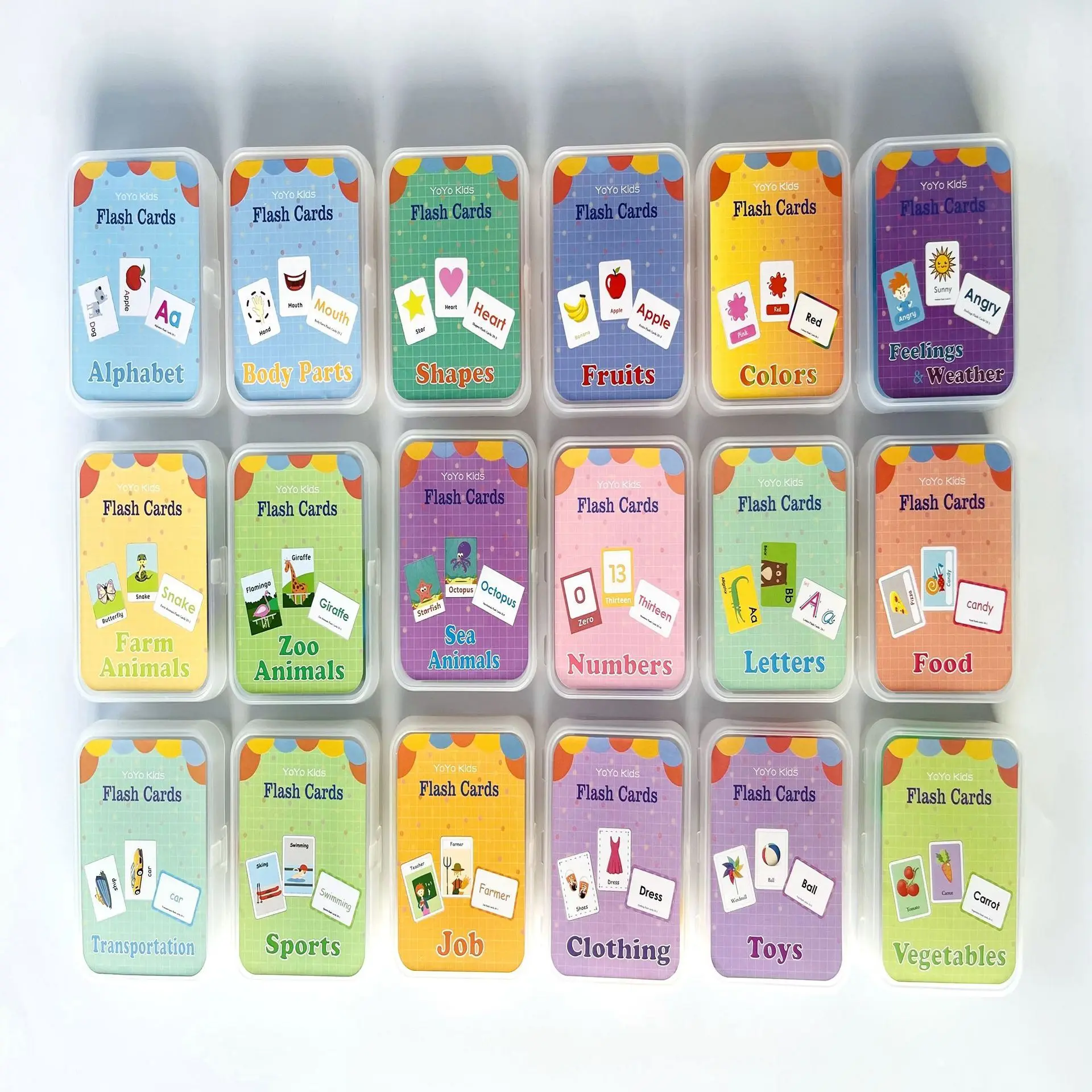 hot sale educational alphabet number fruits color body parts shape animal flash cards for kids