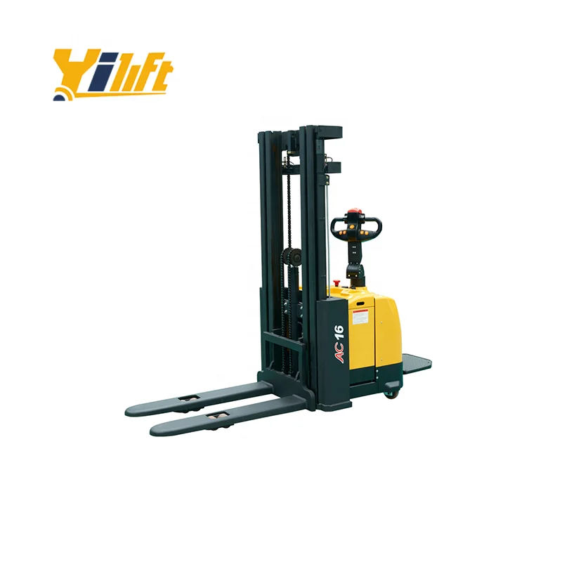 High Quality 2 Tons 2.5 Meters Stand On Driving Full Electric Stackers