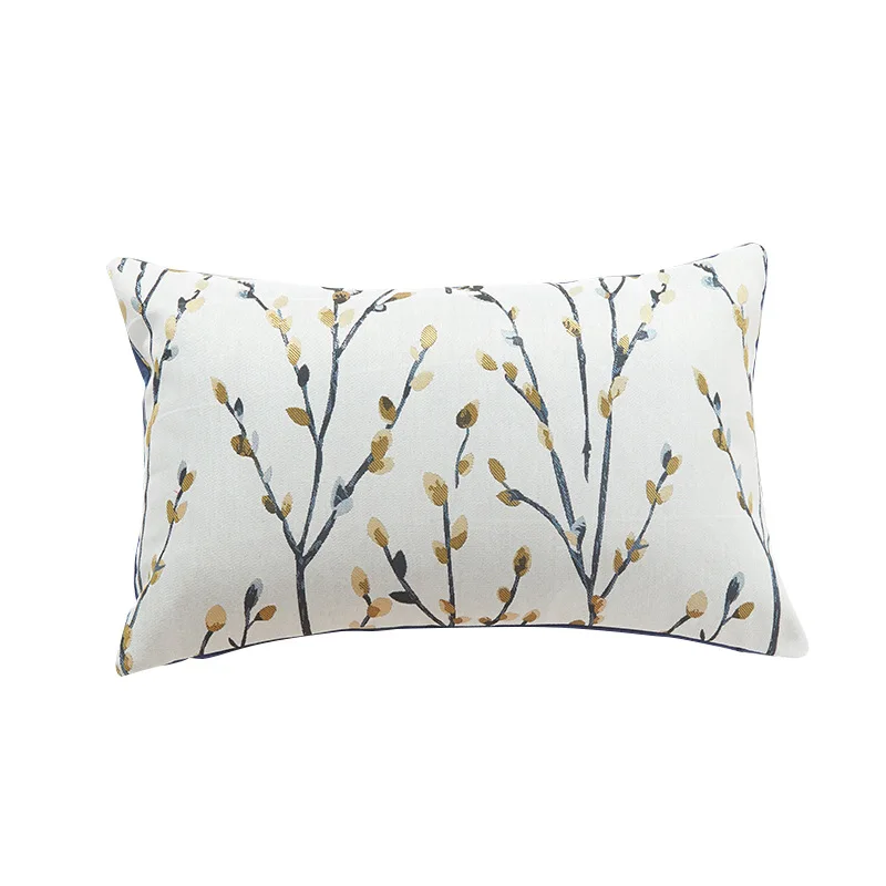 cheap jacquard flower cushion covers 45x45 pillowcase