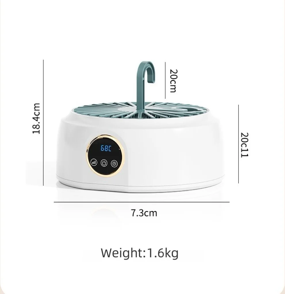 New Electric suspension foldable portable timing intelligent home dryer drying clothes quilt shoes shoe dryer Travel application