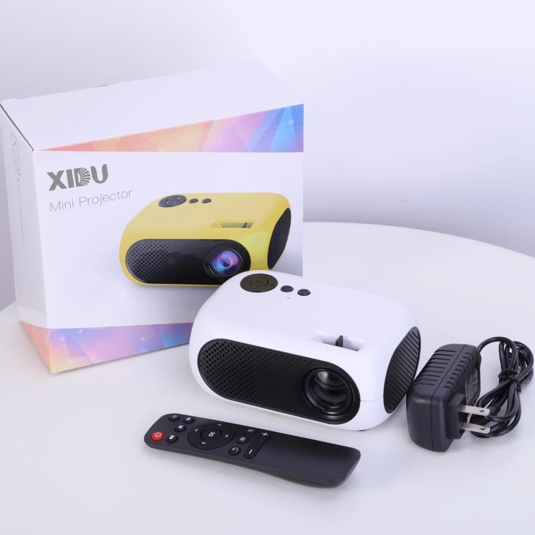 XIDU Factory Price Portable Mini Smart Mobile Projector Has Higher Lumens Than YG300 Supports 1080p Home Power Projector