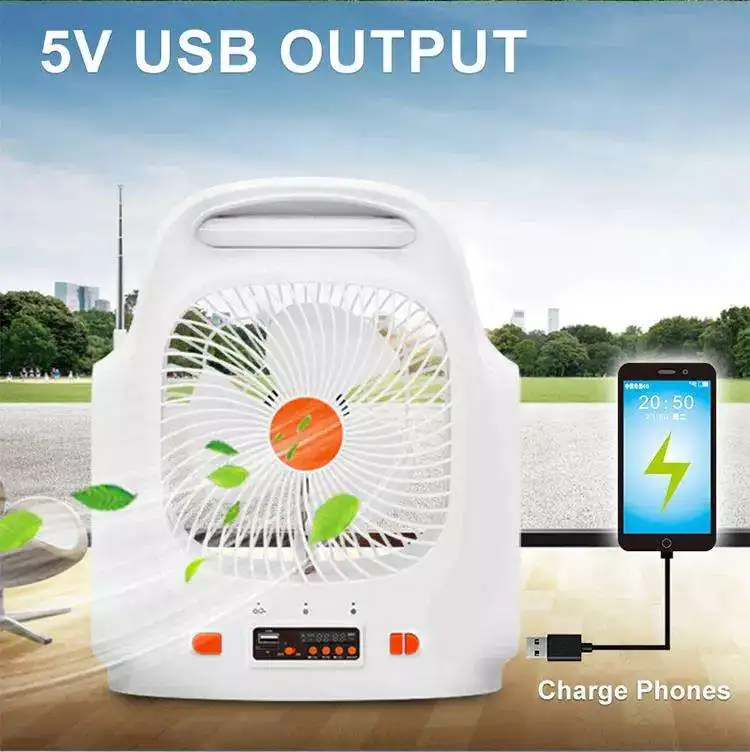 Hot Selling Solar Energy Battery Storage System Office Furniture Solar Fan With Solar Panel