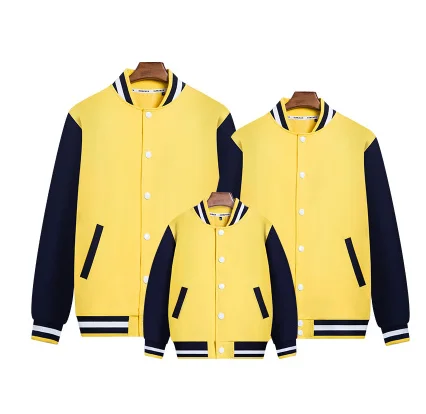 Бейсбольная куртка с логотипом на заказ для девочек и мальчиков, на весну и осень, семейные сочетающиеся бейсбольные куртки для папы, мама и я, одежда для маленьких мальчиков, пальто