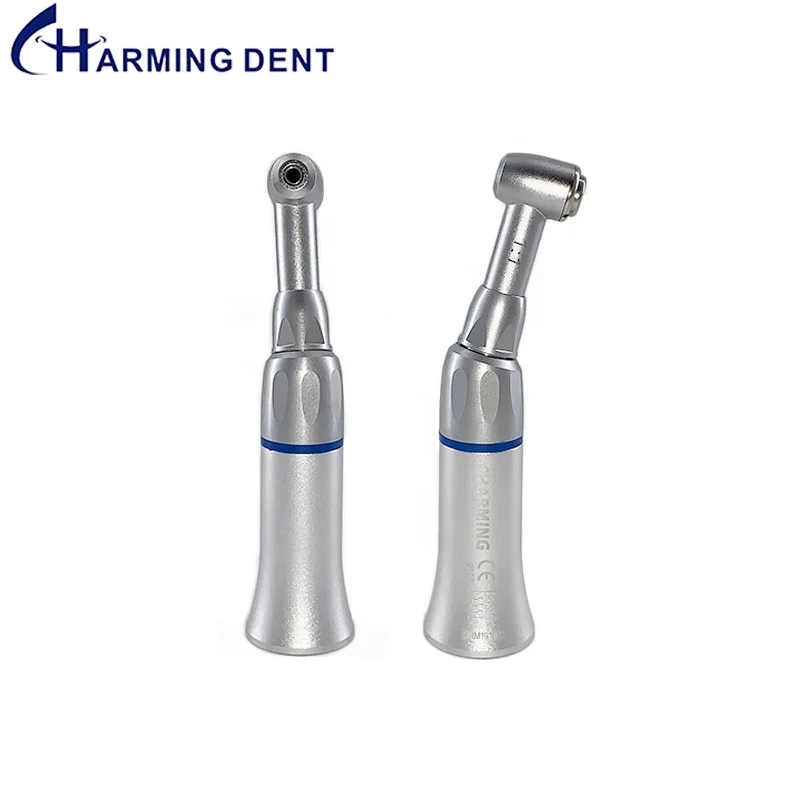 Charming dental low speed contra angle hand piece external spray push button slow speed air motor handpiece