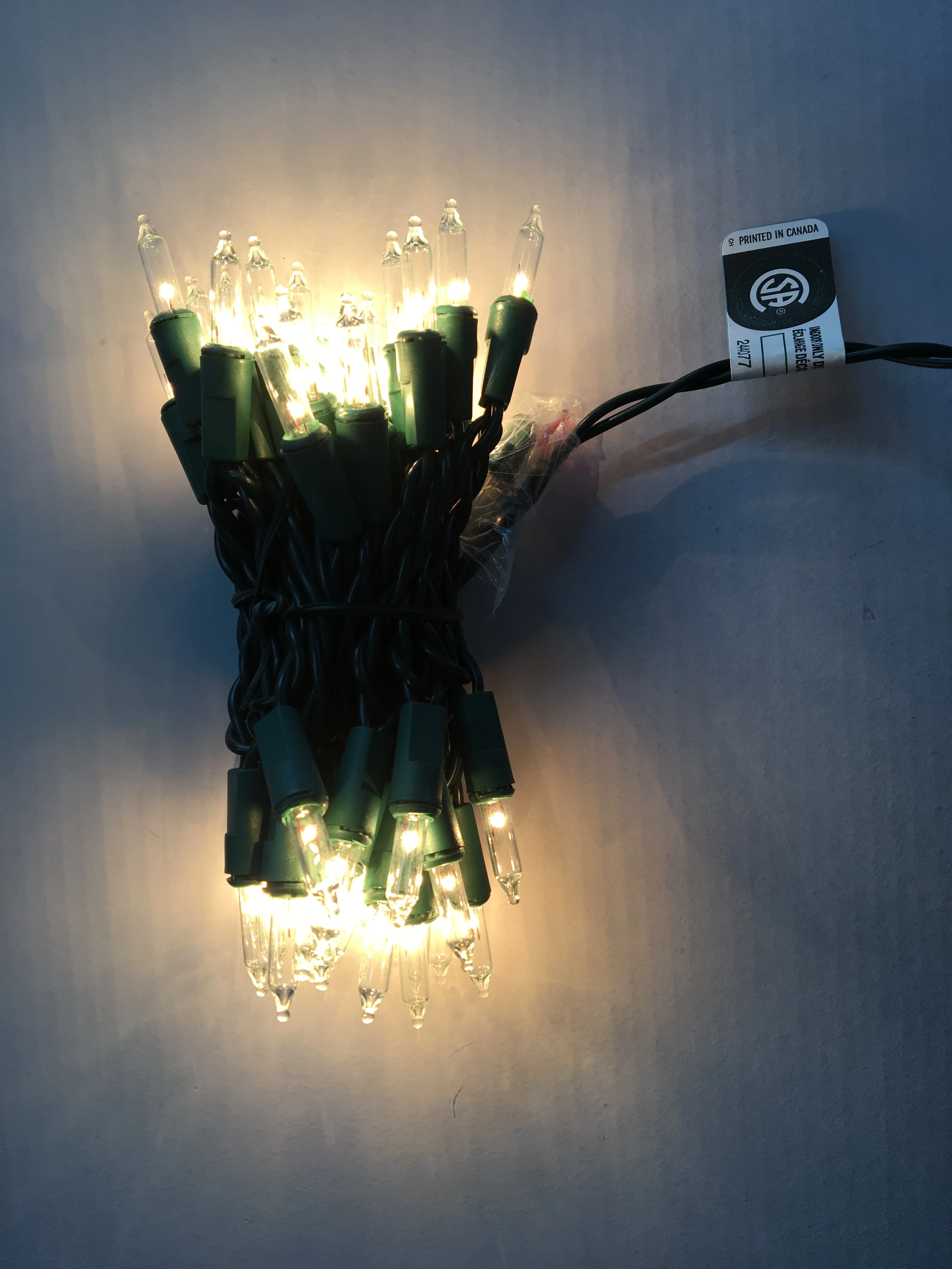 Wholesale CSA Standard 50L  Incandescent Mini String Light For Indoor Christmas Decorative Lights