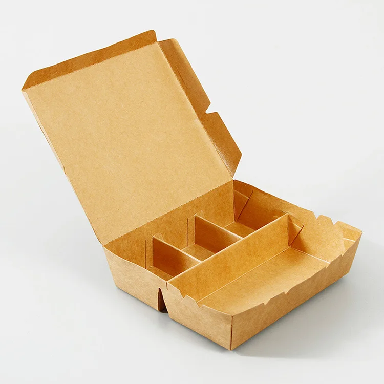 Disposable food grade cardboard hamburger box custom printing packaging paper burger box