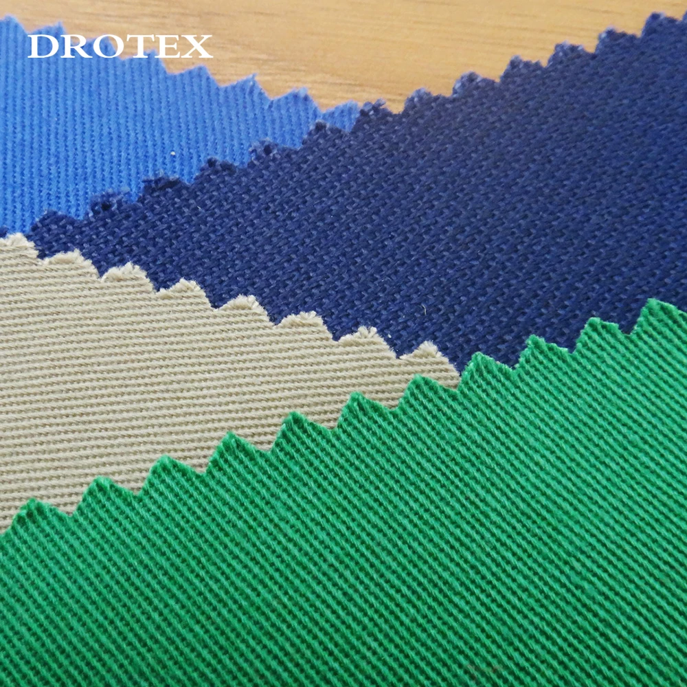 Working Clothes Modacrylic Fabric Supplier Flame Retardant Oil Refinery Cotton Acrylic Blended Knit Fabrics