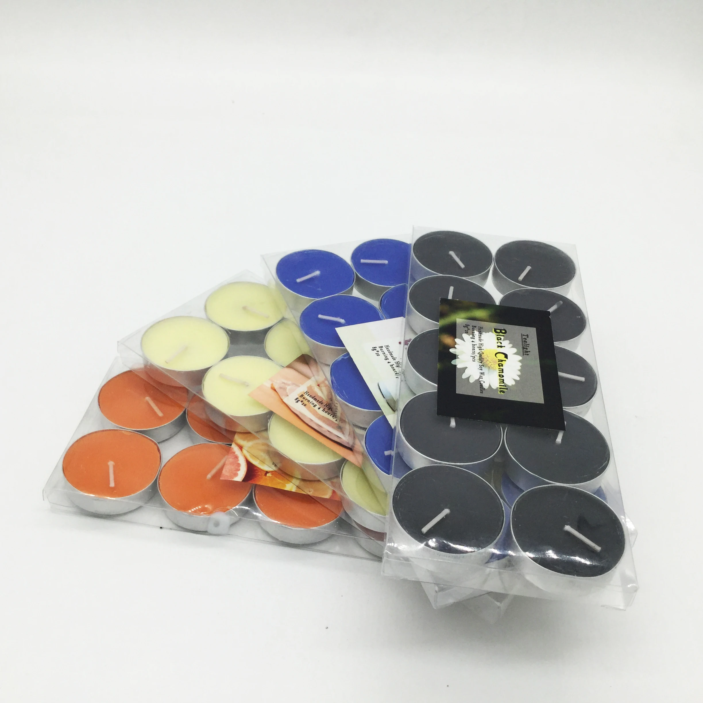 Custom Wholesale  Luxury Gift Packing Wedding Candle Set Lavender Tea Lights Paraffin Wax Candle