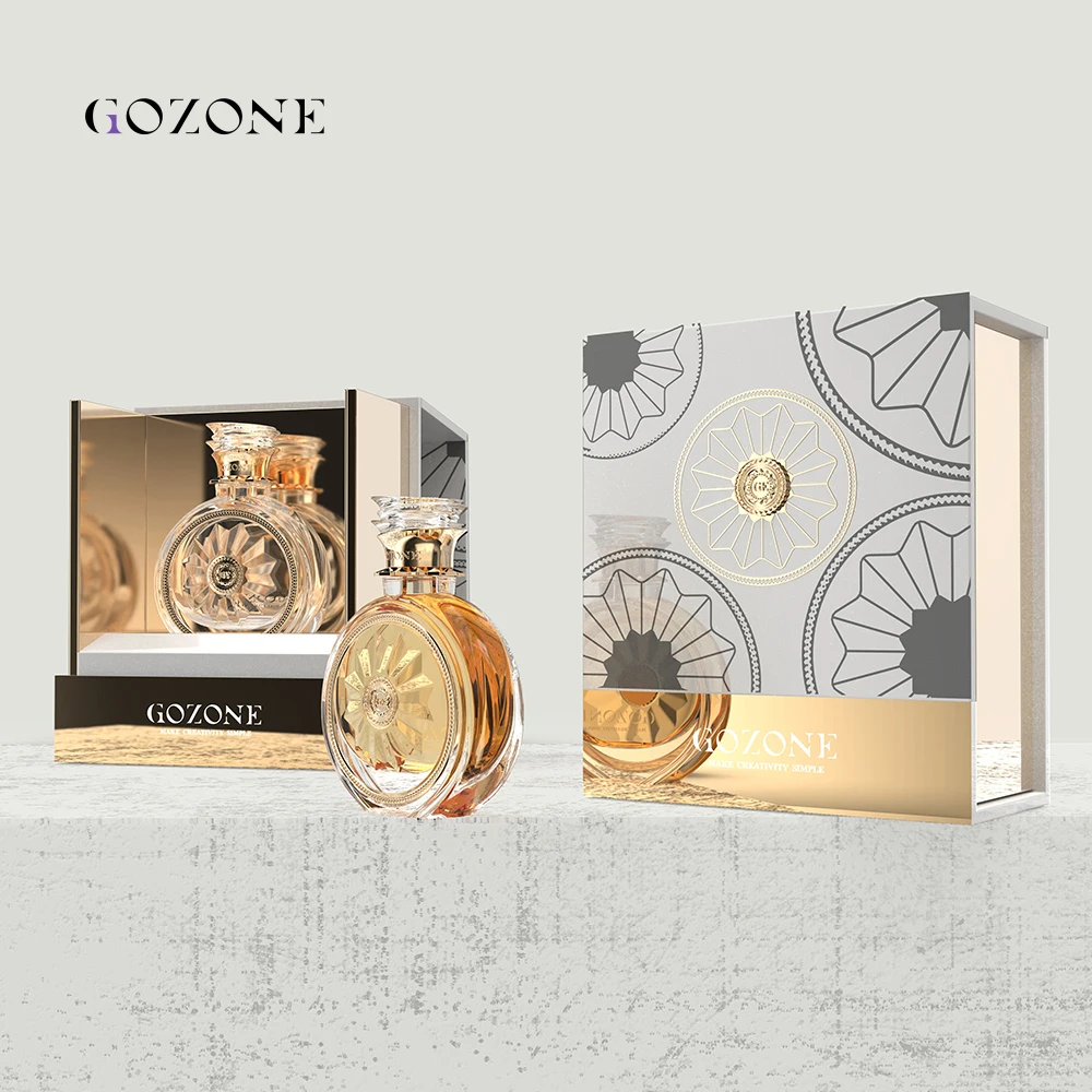 Acrylic Square Cologne Unique Design Your Own White Luxury Arabian Custom 30Ml Perfume Bottle