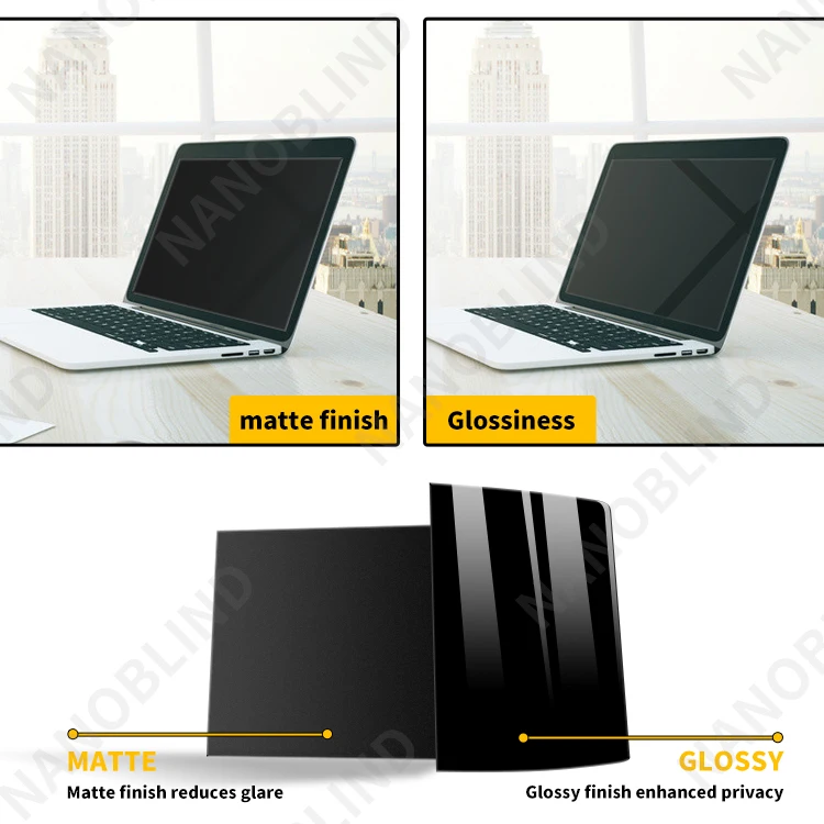 NANOBLIND, 14 дюймов, защищающий экран, Антибликовая Защитная пленка для ЖК-экрана с синим светом, защита от шпионского экрана на 360 градусов