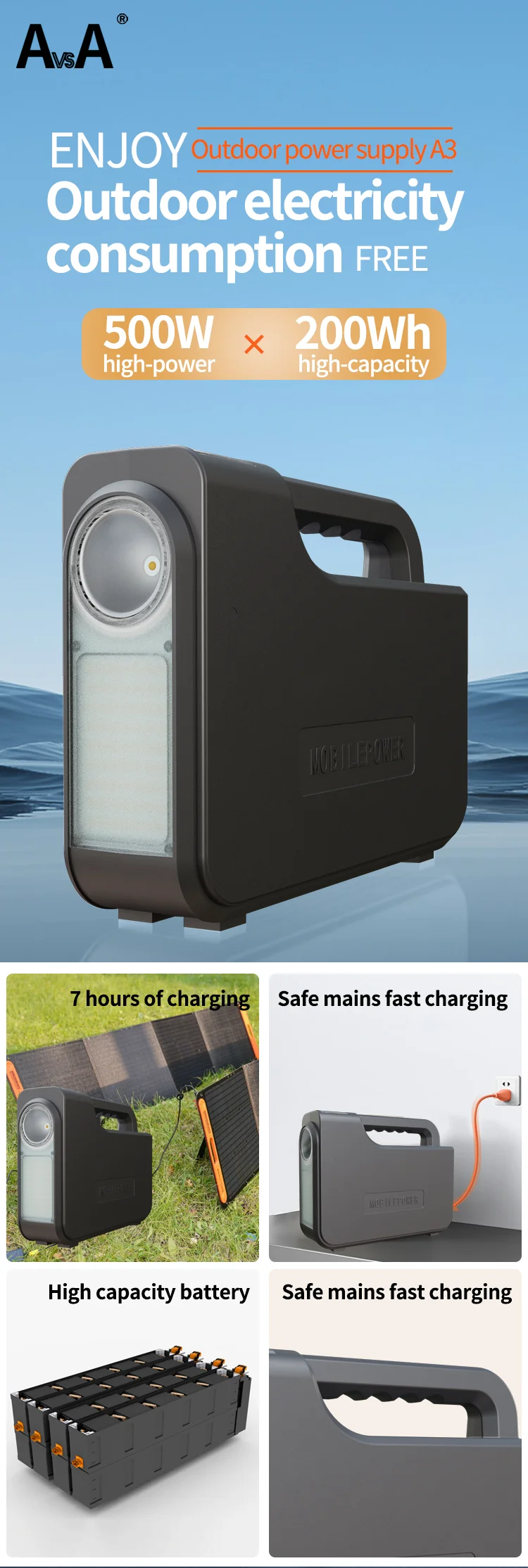 All-In-One Home Use Solar Power System with MPPT Controller Lithium Ion Inverter Battery featuring Special Flashlight Feature