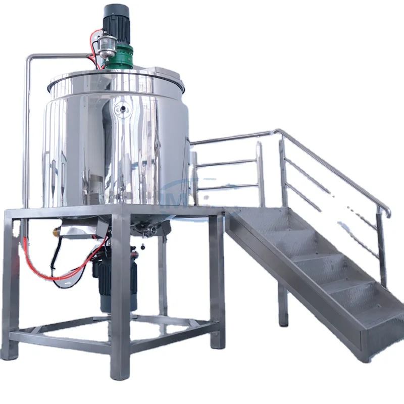 Hot selling industrial SS stainless steel 1000L 2000L 3000L 4000L cosmetic homogenizer mixer tank for cream and liquid