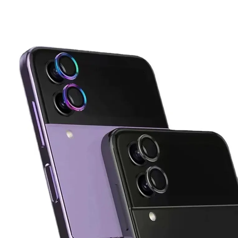 Aluminum Metal Lens Ring Glass for Samsung Z Fold 4 5 Z Flip 5 Camera Lens Screen Protector for Galaxy Z Fold 5 4 Camera Glass