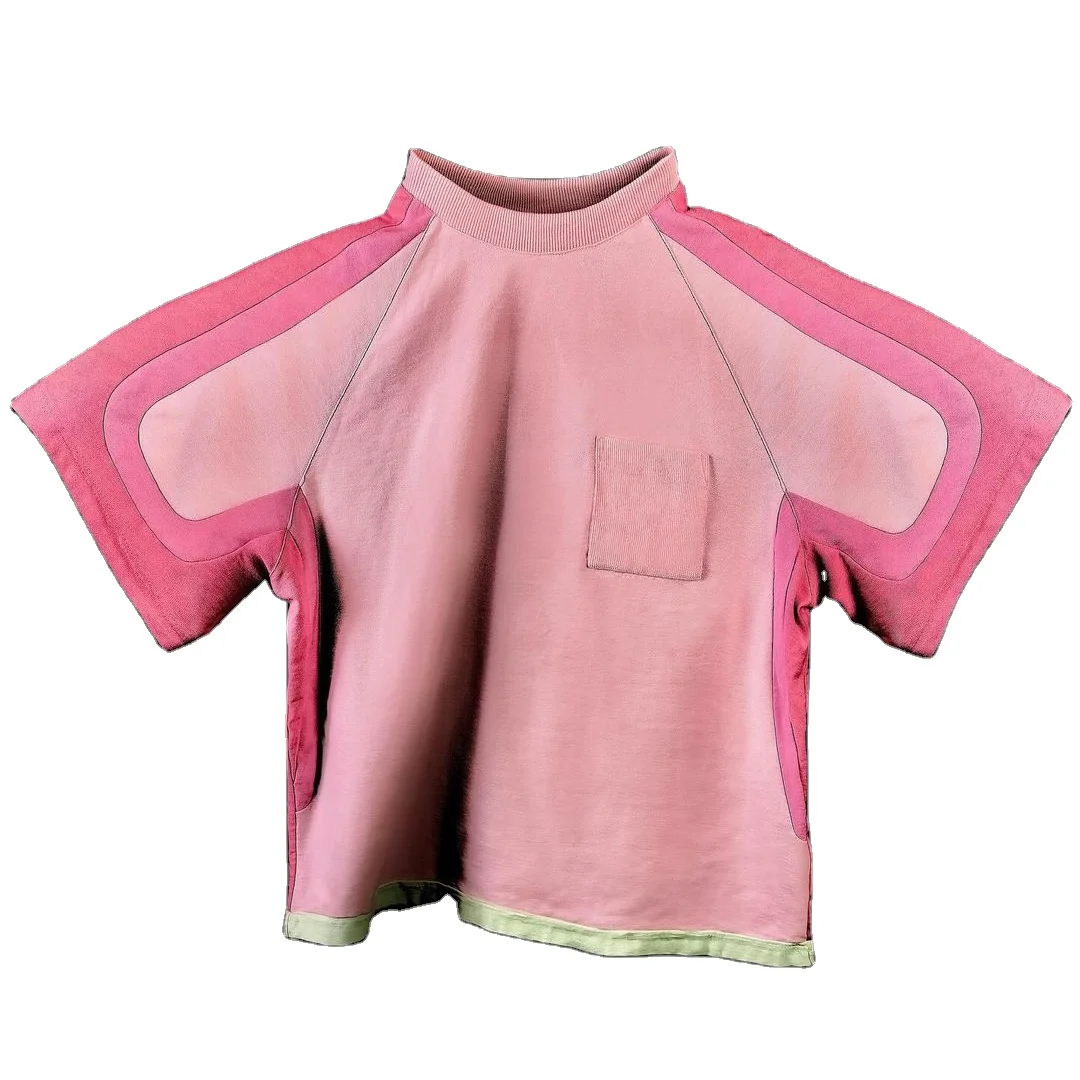 Wholesale 100% Cotton Blank T-shirt Custom Plain White Washed T-shirtsWomen Oversized  T-shirt