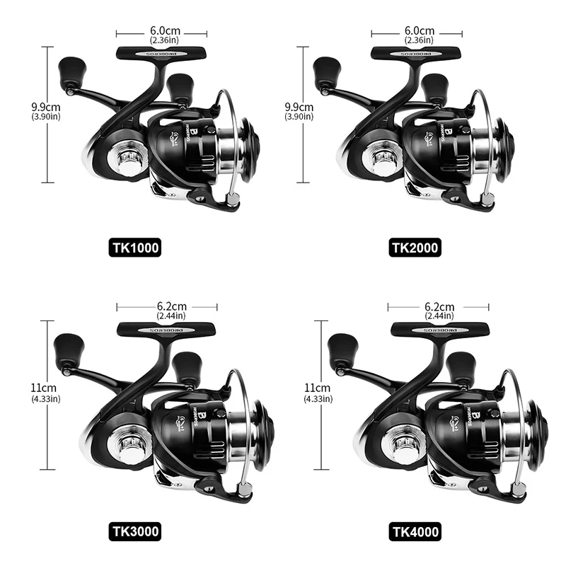 KEWOTE TK1000-4000 Spinning Fishing Reel Sea Fishing Wheel With Single Hand Or Double Hand Long Casting Reels