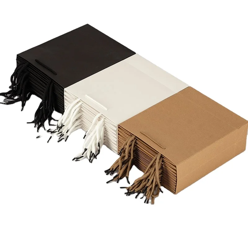 120GSM Biodegradable Emballage Fast Food Brown Disposable Kraft Paper Food Bag For Sale