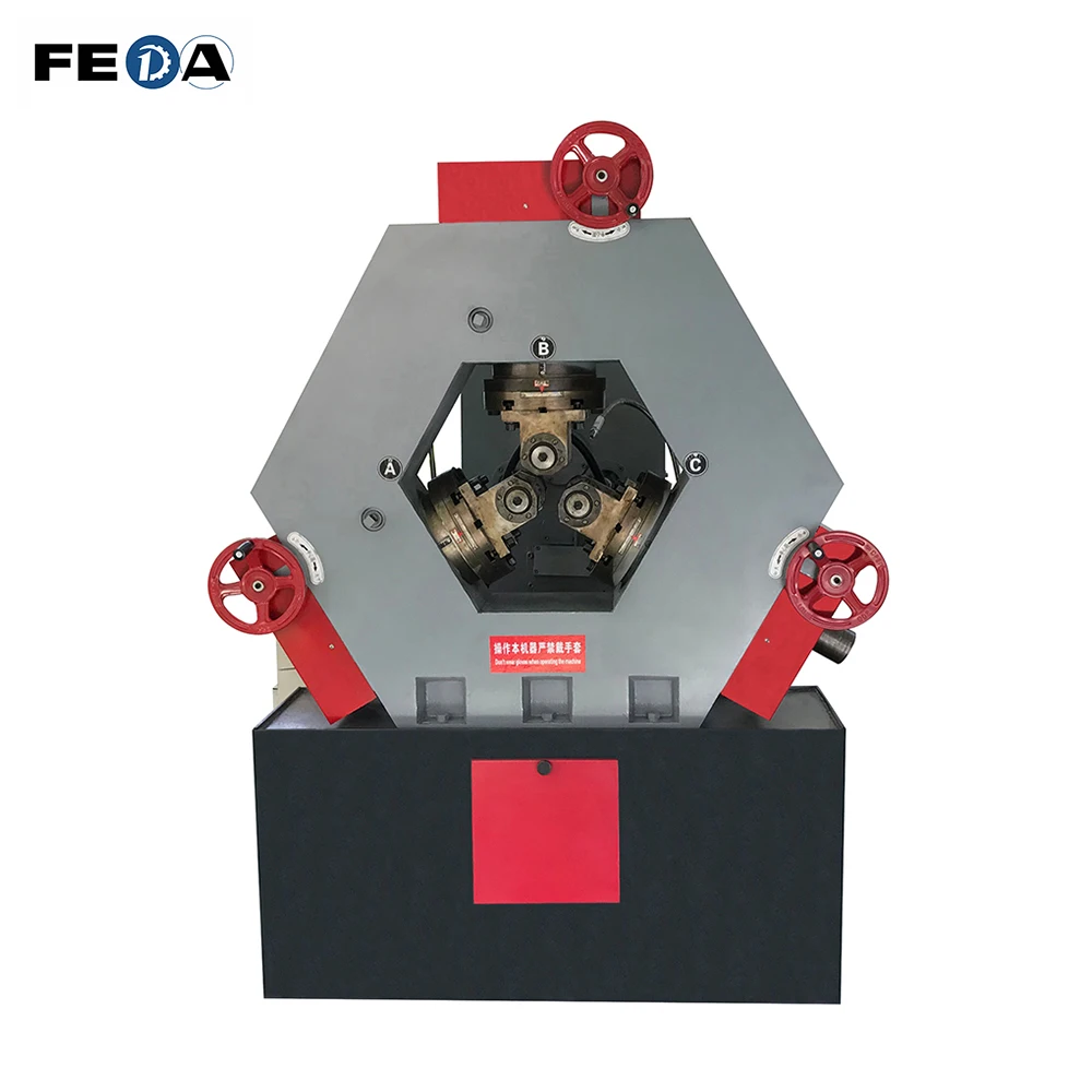 FEDA hydraulic automatic bolt thread rolling machine scaffolding thread making machine