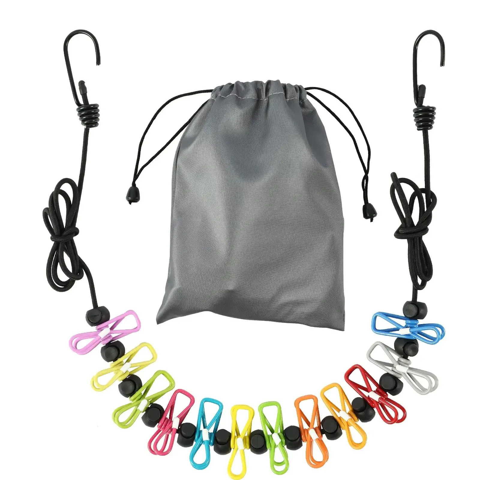 Best-Selling Portable Travel Clothesline Adjustable Retractable Clothesline With Metal Clips