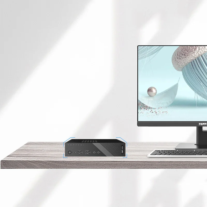 
TOPFEEL T68PRO mini gaming pc i7 min itx micro portable barebone embedded computer duan lan windows10 4k 