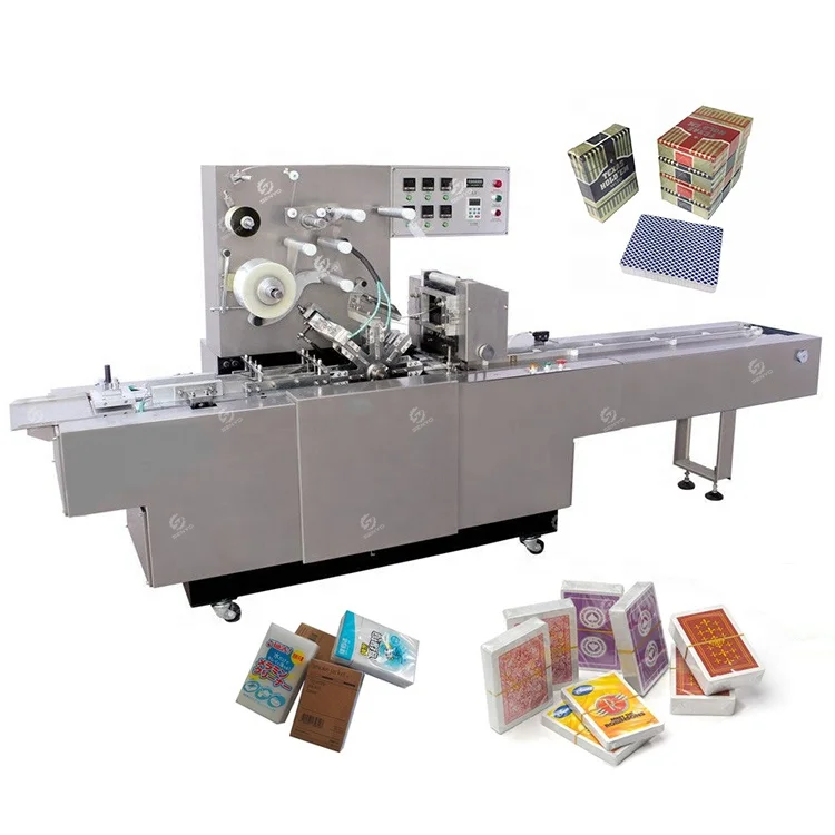 Transparent film three-dimensional packaging machine playing cards cellophane wrapping machine