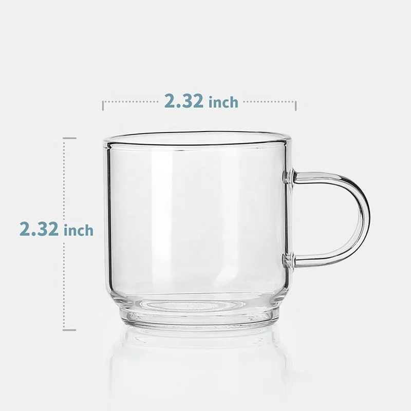 
Best Selling Reusable Borosilicate Water Drinking Glass Coffee Cup Be Your Own Home Barista 