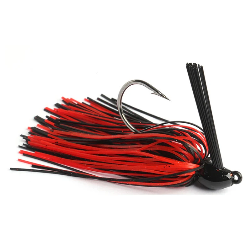 lead jighead spinner bait silicone skirt weedless rubber jig head rubber skirt jig