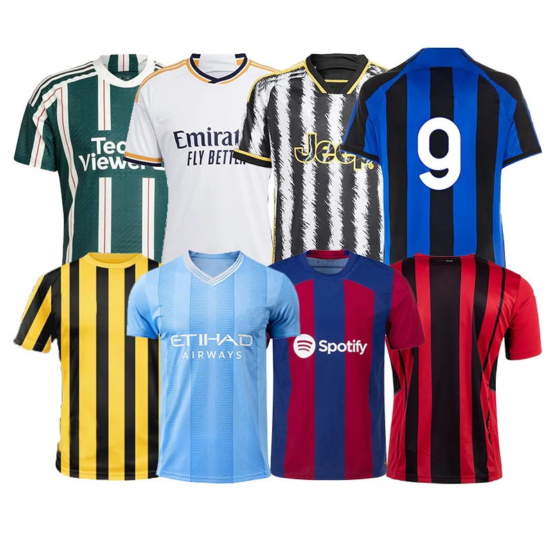 High Quality New Design Jersey Football Club Shirts Soccer Wear Patch Sublimated Soccer Jersey For Men