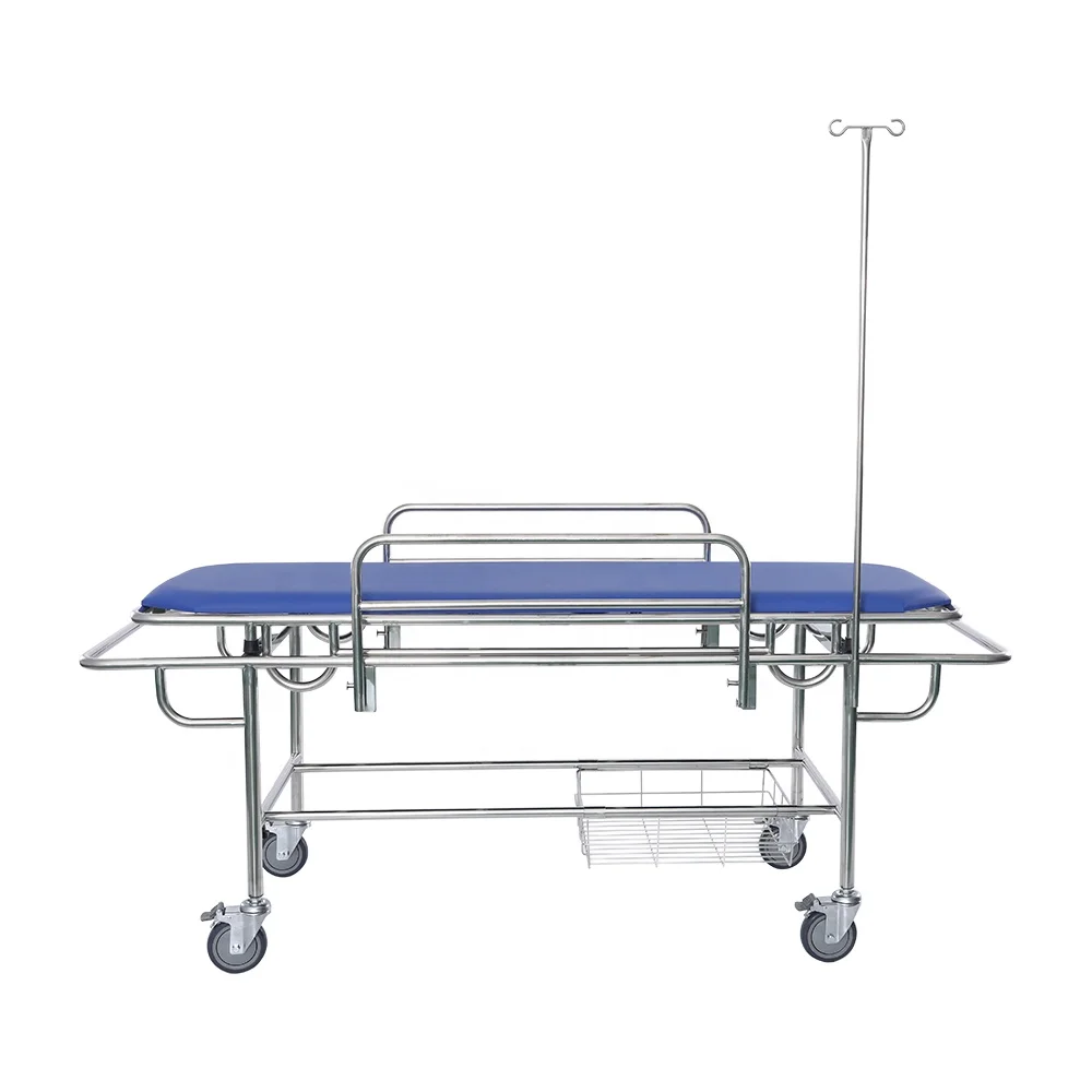 
JZ3003A OEM, Тележка из нержавеющей стали для переноса пациента, аварийная тележка 