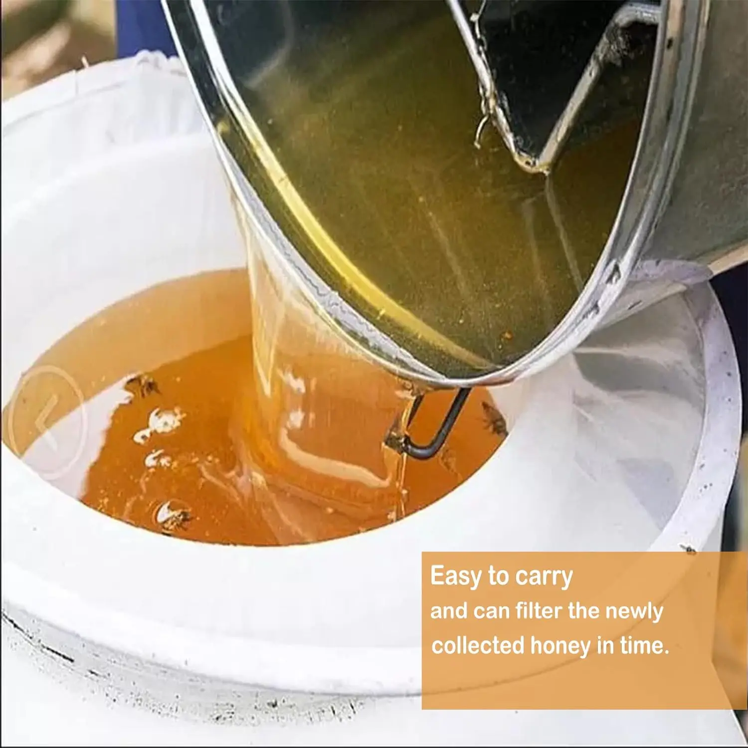 Beekeeping tools 160 mesh double sieve honey strainer honey filter equipment