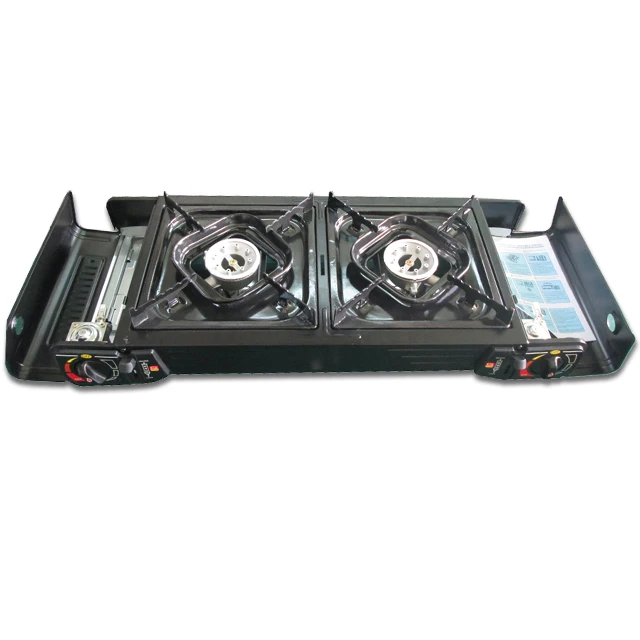Double burner Camping portable gas Stove