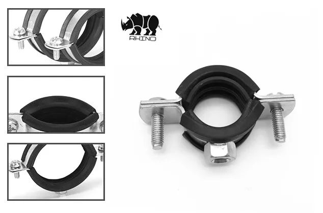 rubber heavy duty pipe clamp
