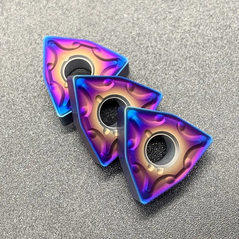 High Quality Carbide WNMG080408/WNMG080404 Turning Tool Blue Flame Series CNC Milling Blades mop holder garden tool holder dual
