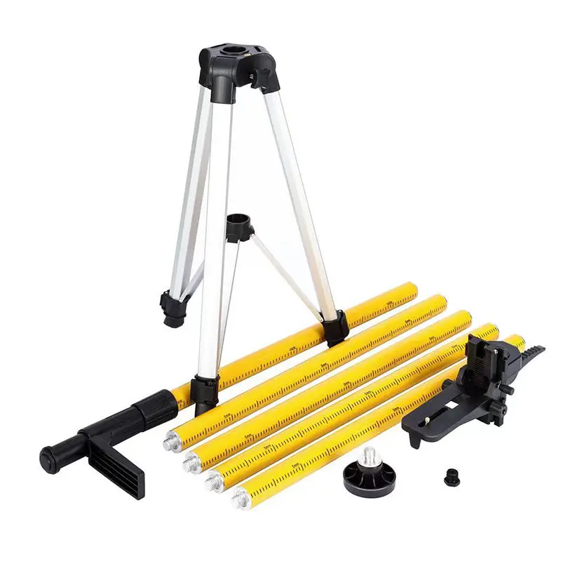 Professional 3.6 M Telescoping Ceiling Pole Stand, Laser Level Elevating Tripod For Laser Leveling