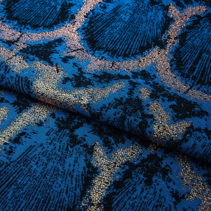  KEER JDJ4098N new arriving product delicate fish scales pattern design nylon metallic polyester embroidered jacquard fabric