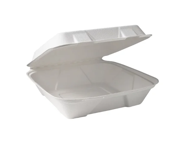 Cheap Sugarcane Bagasse Food Container Disposable Pulp Clamshell