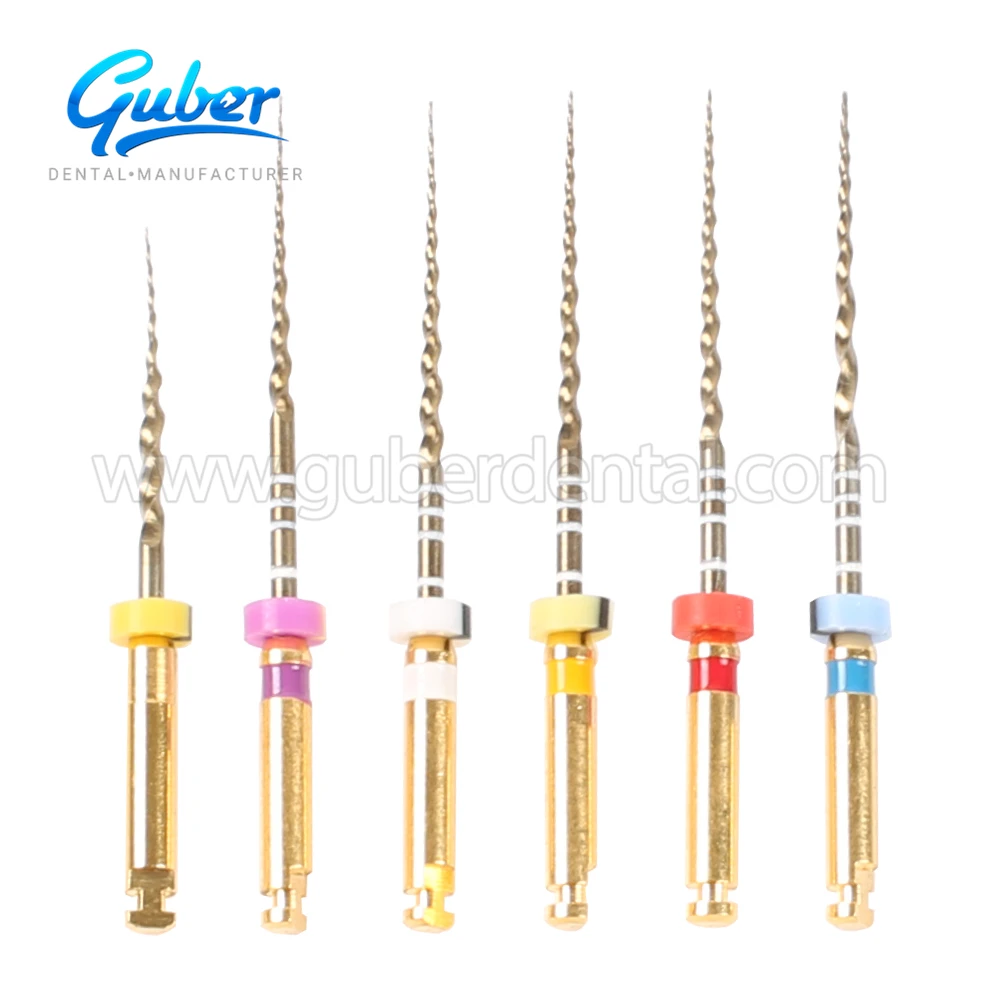 Guber orthodontic equipment dental engine Niti file root canal T-file SX-SF5 gold rotary file