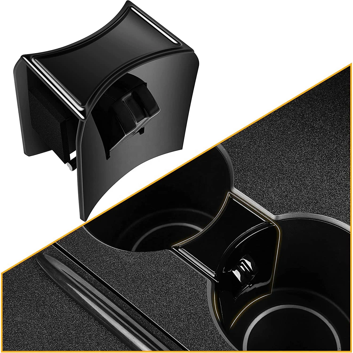 Auto Accessories Model 3 2021 Car Water Cup Slot Slip Limit Clip ABS Car Cup Holder Limiter