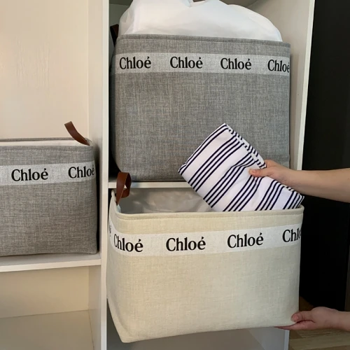 Dirty clothes storage hamper woven rectangle foldable lid laundry basket hamper canvas storage basket with handle