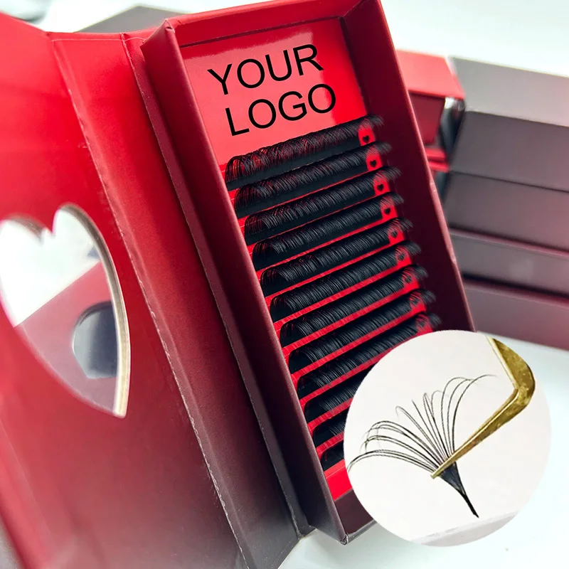 High quality korean pbt fiber lash trays cashmere matte dark black volume lash extensions supplies professional eyelash trays