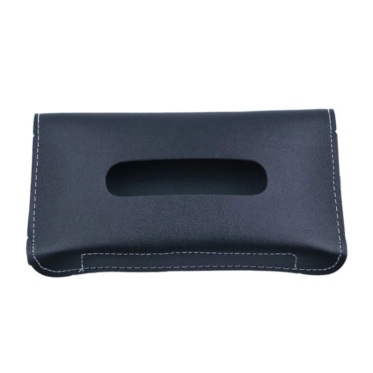Wholesales price Car Armrest Box Sun Visor Hanging Leather Tissue Box home use