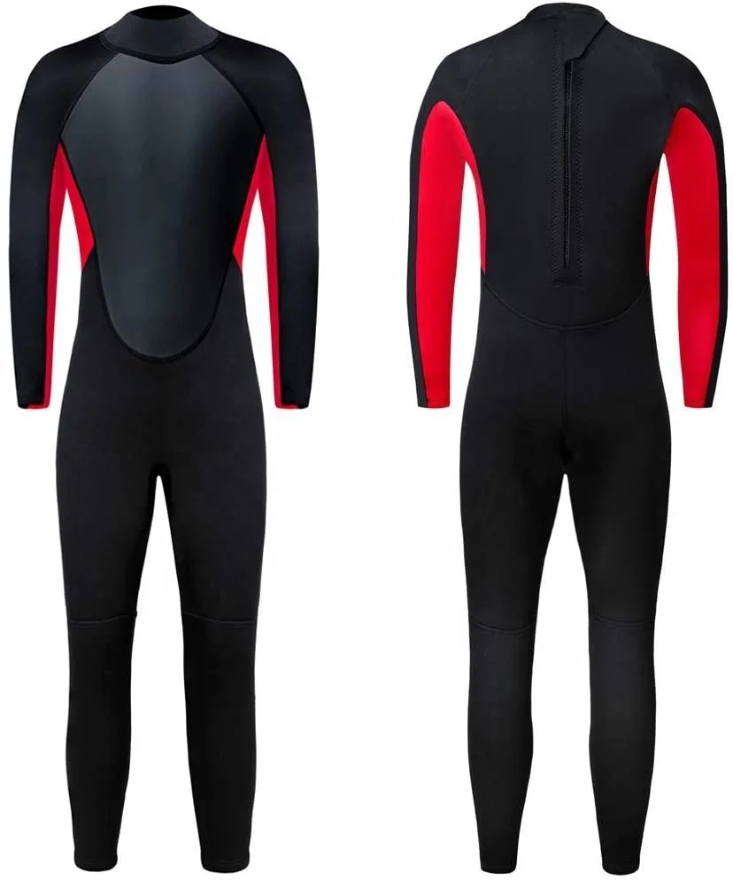 New Arrival 3mm Neoprene One-Piece Back Zip Children Diving Suit Kids Wetsuit for Surfing Canyoning