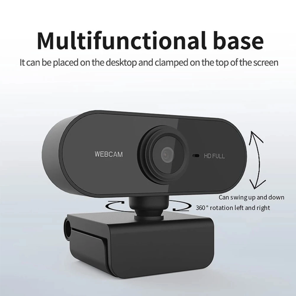 Hot Selling Webcam USB HD Video Camera with Built-in Mic Digital LED Camara Web 1080P Webcam Video Chat Recording Usb HD Webcams