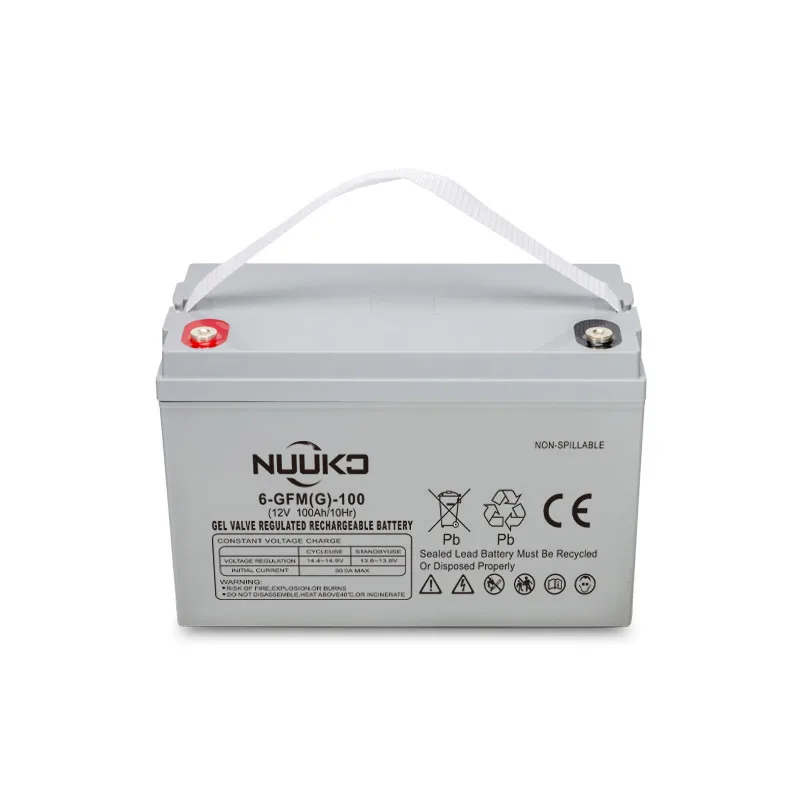 NUUKO Gel Battery 12v 50ah 100ah 120ah 150ah 200ah 250ah Deep Cycle Lead Acid Batteries