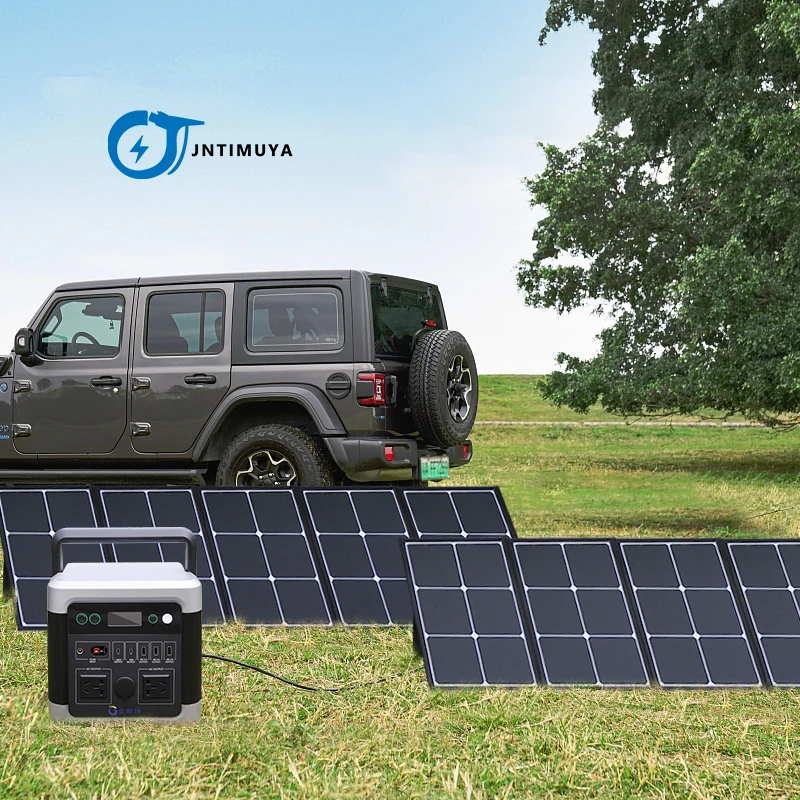 JNTIMUYA SUNPOWER Быстрая зарядка Складная батарея 100 Вт 300 Солнечный генератор зарядное устройство портативная электростанция складные солнечные панели