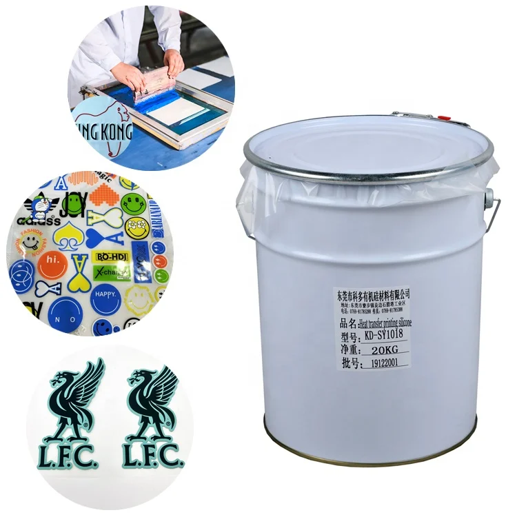 Made in China HD Liquid Organic Silicone Textile Printing Ink for Apparel Logo Heat Transfer Printing