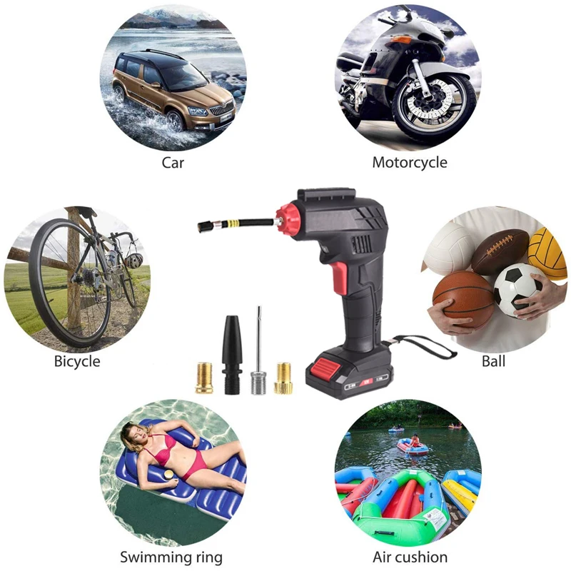 
Mini battery air compressor electric tire car pump 12 volt 