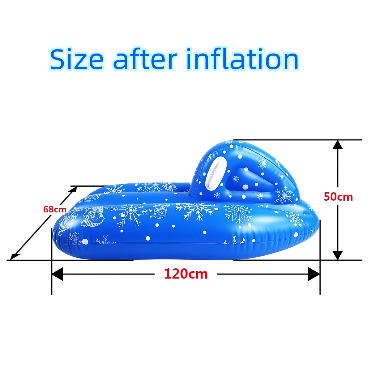 Cold resistant high elastic PVC inflatable ski boat inflatable children ski car motorboat